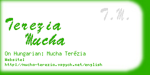 terezia mucha business card